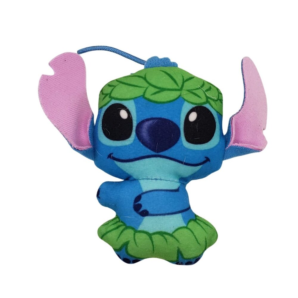 Disney Hula Stitch Keychain Plush Toy McDonalds #6 4" Tall